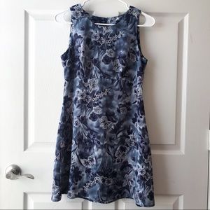 Vintage floral beach mini dress